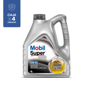 MOBIL SUPER 2000 X3 10W-40, 4LT x 4 Uns.